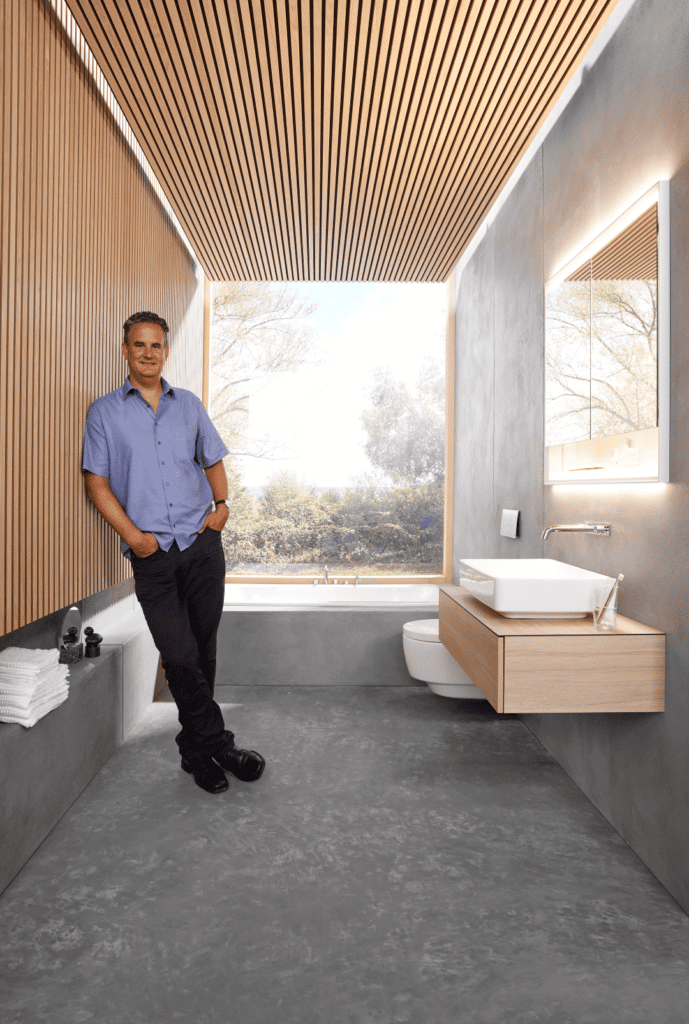 Arkitekt Mark Krebs fra BJERG Arkitekter prisvindende badeværelsesdesign